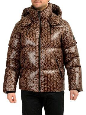 Mackage Men's "KANE-MG" Coffee Hooded Down Parka Jacket Mackage sz 46/2XL IT 54